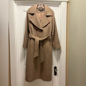 Gorgeous Classic Pendleton Uptown Tan Wool Long Coat